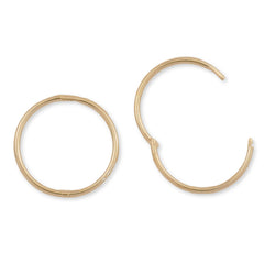 solid gold sleeper earrings