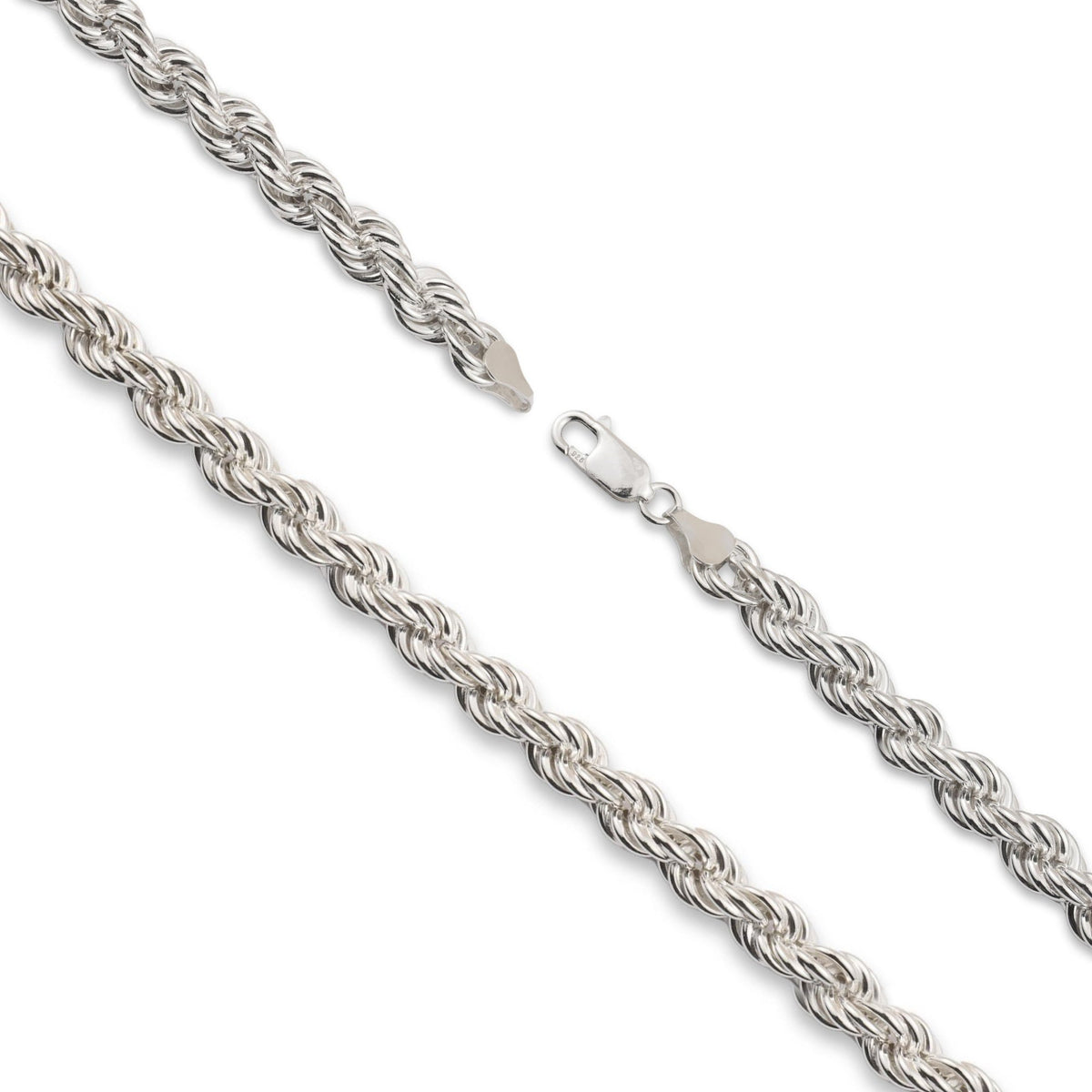 925 Sterling Silver Rope Chain Necklace | Custom Lengths – Ore Metals