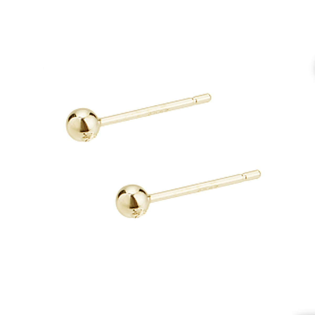 18ct Yellow Gold Ball Stud Earrings Wholesale Sydney Ore Metals