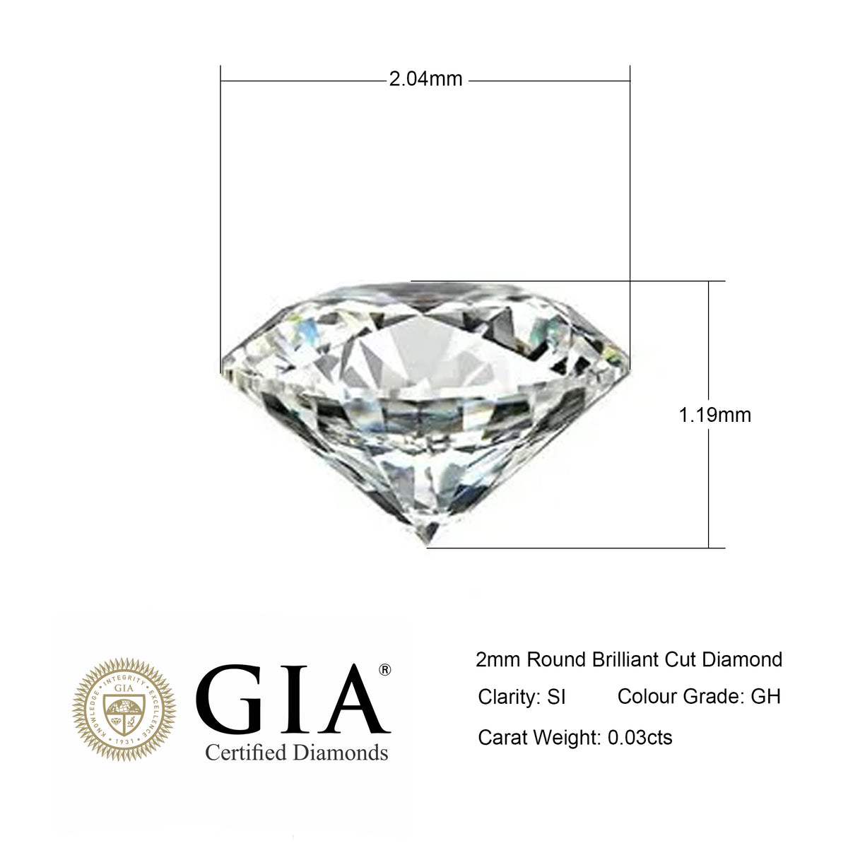 1.6 popular mm Brilliant Round Diamonds D-G SI1-SI2 ~ Expert Grading GUARANTEED!