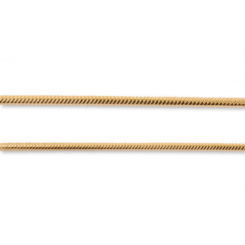 9ct Yellow Gold - Snake - Chain Roll