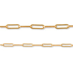 9 Karat Gelbgold – Büroklammer – Halskette