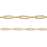 9 Karat Gelbgold – Büroklammer – Halskette