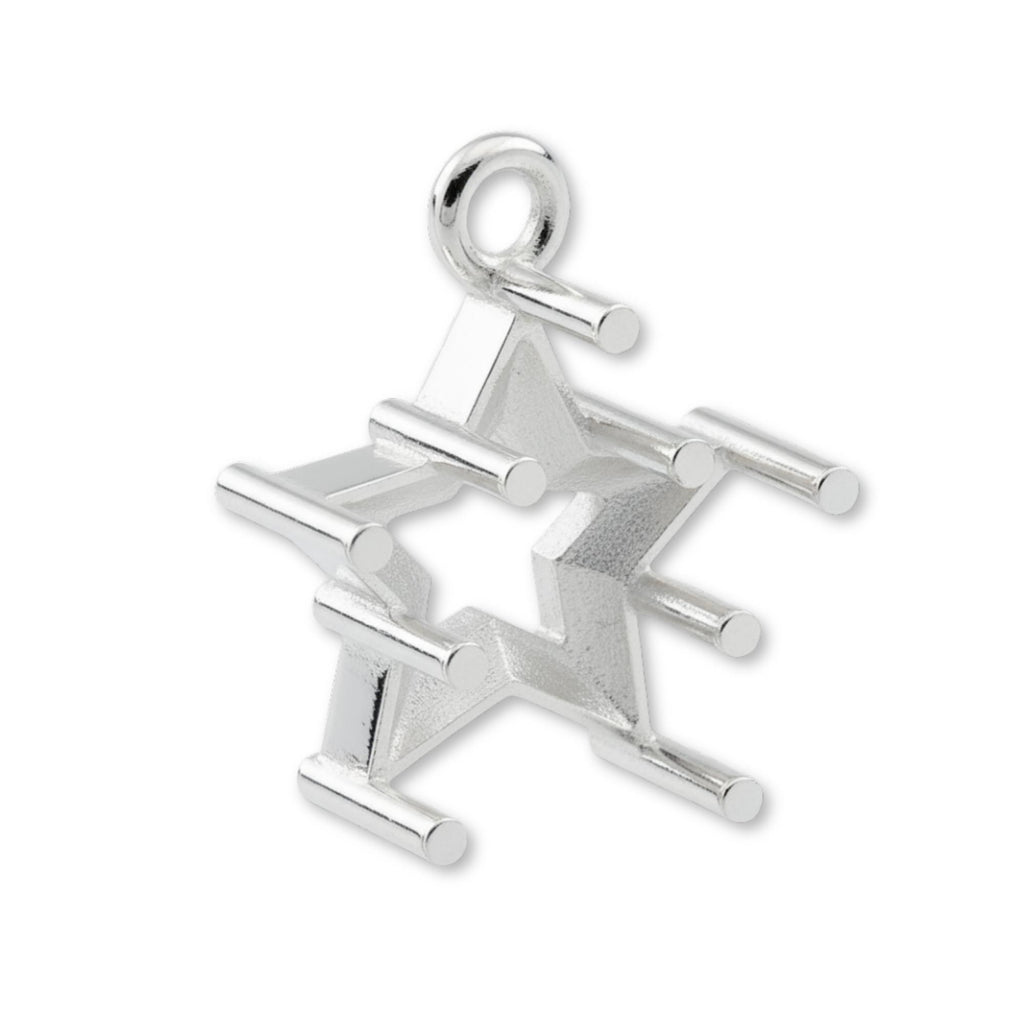 925 Sterling Silver - Star Prong Setting