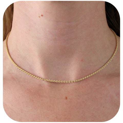 9ct Yellow Gold - Wheat - Necklace Chain