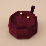 Maroon - Octagon Earring Box