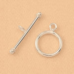 925 Sterling Silver - Ball End Toggle Clasp