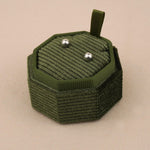 Olive Green - Octagon Earring Box