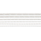 925 Sterling Silver - Figaro 3:1 - Necklace Chain