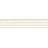 9ct Yellow Gold - Figaro 3:1 - Chain Extender