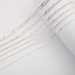 925 Sterling Silver - Figaro 3:1 - Chain Extender