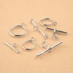 925 Sterling Silver - Ball End Toggle Clasp