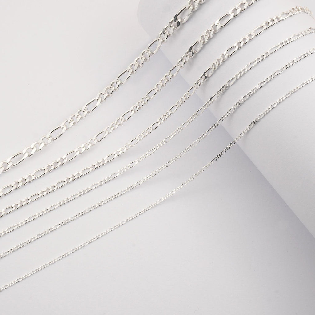 Chain Rol 925 Sterling Silver - Figaro 3:1 - Chain Roll