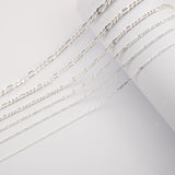 925 Sterling Silver - Figaro 3:1 - Bracelet Chain