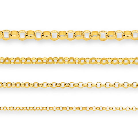 9ct Yellow Gold - Brooklyn Belcher - Chain Roll