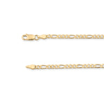 9ct Yellow Gold - Figaro 3:1 - Chain Extender