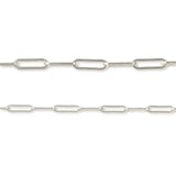 925 Sterling Silver - Paperclip - Necklace Chain