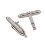 18ct White Gold - Bullet Cufflink Backs