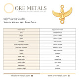 24ct Pure Gold - Egyptian Isis Charm
