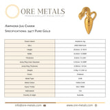24ct Pure Gold - Amphora Jug Charm