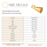 24ct Pure Gold - Vintage Megaphone Charm