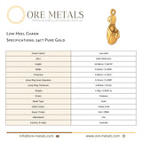 24ct Pure Gold - Low Heel Charm