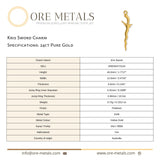 24ct Pure Gold - Kris Sword Charm