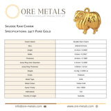24ct Pure Gold - Skudde Ram Charm