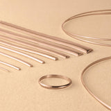 9ct Rose Gold - Half Round Wire