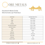 24ct Pure Gold - Goldengate Bridge Charm