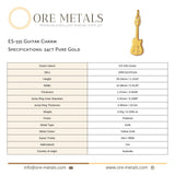 24ct Pure Gold - ES-335 Guitar Charm