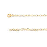 14ct Gold Filled - Bevelled Oval - Necklace Chain