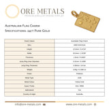 24ct Pure Gold - Australian Flag Charm