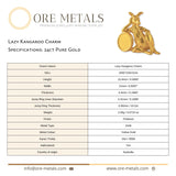 24ct Pure Gold - Lazy Kangaroo Charm