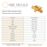 24ct Pure Gold - Harvest Wheelbarrow Charm