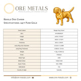 24ct Pure Gold - Beagle Dog Charm