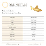24ct Pure Gold - Tiger Shark Charm