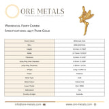 24ct Pure Gold - Whimsical Fairy Charm