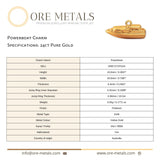 24ct Pure Gold - Powerboat Charm