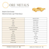 24ct Pure Gold - Sports Car Charm
