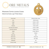 24ct Pure Gold - Miramare Coffee Lounge Charm