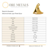 24ct Pure Gold - Regatta Sailboat Charm