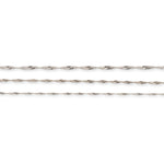 925 Sterling Silver - Singapore Twist - Necklace Chain