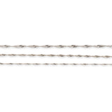 925 Sterling Silver - Singapore Twist - Chain Extender