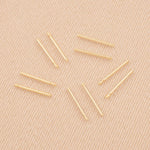 9ct Yellow Gold - Single Notch Earring Posts