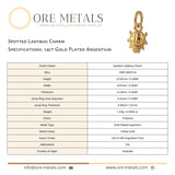 14ct Gold Plated - Spotted Ladybug Charm