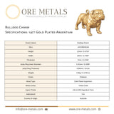 14ct Gold Plated - Bulldog Charm