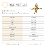 14ct Gold Plated - Jiu-Jitsu Spar Charm