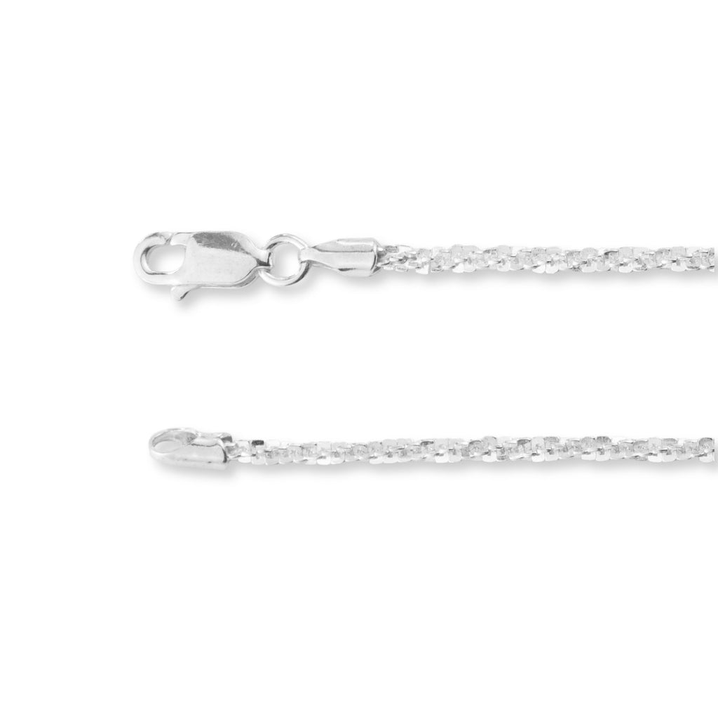 925 Sterling Silver - X Profile - Bracelet Chain