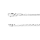 925 Sterling Silver - X Profile - Bracelet Chain